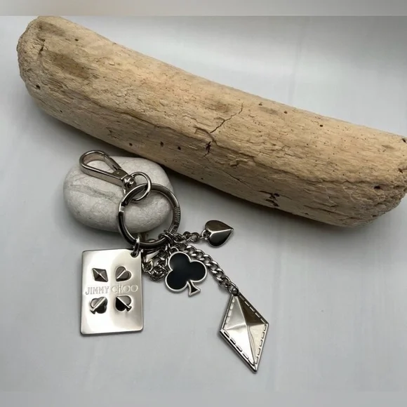 JIMMY CHOO Deck of Cards Bag Charm 6” - Picture 8 of 15